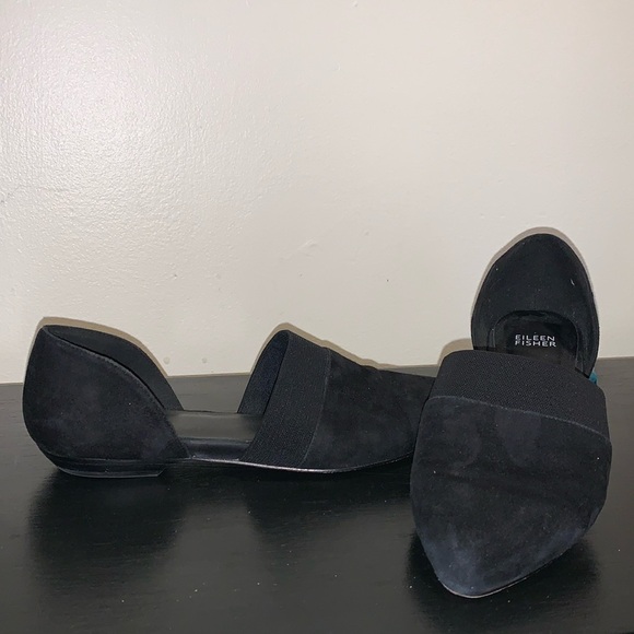 Eileen Fisher d'orsay flats.  Size 7.5 - Picture 1 of 8